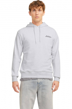 HANORACE - Hanorac JACK &JONES Beau Hood - 12268436-White Melange