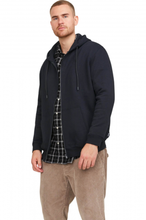 BĂRBAŢI - Hanorac JACK &JONES Bradley Zip Hood PLS - 12250596-Black