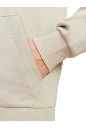 Hanorac JACK &JONES Corp Logo Small Print Zip Hood - 12265177-Moonbeam [2]