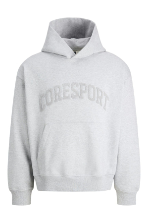 NOUTĂŢI - Hanorac JACK &JONES Cover Clean Application Hood - 12282817-Light Grey Melange