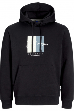 HANORACE - Hanorac JACK &JONES Frederiksberg Box Script Hood - 12274585-Black
