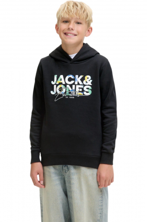 NOUTĂŢI - Hanorac JACK &JONES Geplas Sweat Hood JNR - 12279602-Black