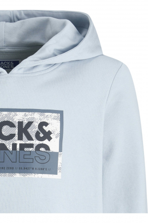 Hanorac JACK &JONES Logan Print Hood JNR - 12254120-Subdued Blue [2]