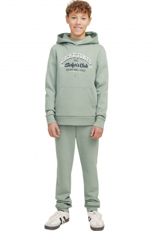 Hanorac JACK &JONES Logo 2 Colours JNR - 12258823-Iceberg Green [4]