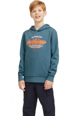 ÎMBRĂCĂMINTE - Hanorac JACK &JONES Logo 2 Colours JNR - 12258823-Oceanview