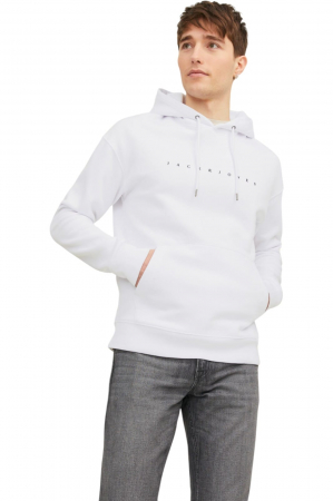 HANORACE - Hanorac JACK &JONES Star JJ Hood - 12233972-White