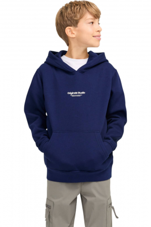 ÎMBRĂCĂMINTE - Hanorac JACK &JONES Vesterbro PO Hood JNR - 12242469-Ocean Cavern