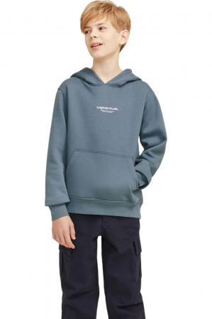 ÎMBRĂCĂMINTE - Hanorac JACK &JONES Vesterbro PO Hood JNR - 12242469-Stormy Weather