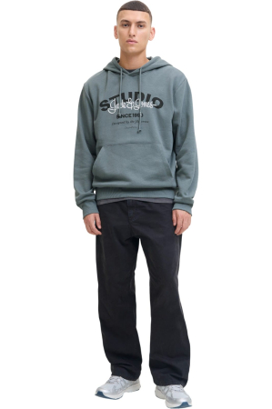 Hanorac JACK &JONES Yuki Sweat Hood BF - 12278611-Stormy Weather [5]