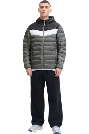 Jacheta JACK &JONES West Light Puffer Hood - 12283196-Castlerock [5]