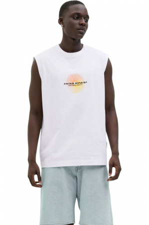 NOUTĂŢI - Maiou JACK &JONES Alma Sleeveless Crew - 12276950-Bright White