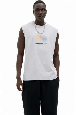 NOUTĂŢI - Maiou JACK &JONES Alma Sleeveless Crew - 12276950-Gray Dawn