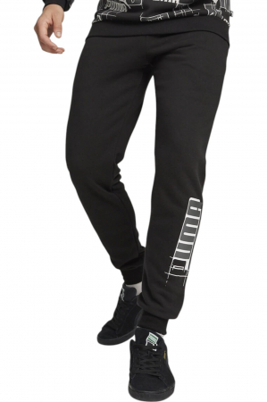 PANTALONI - Pantaloni PUMA ESS+ Logo Lab Pant - 678980-01