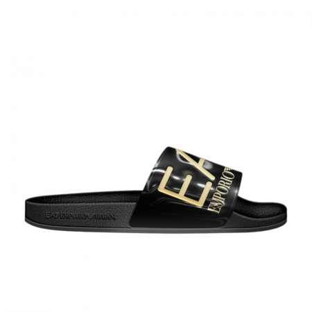 ȘLAPI ȘI PAPUCI SPORT - Papuci Emporio Armani EA7 Oversize Logo - AF15118-7Y000037-PC001