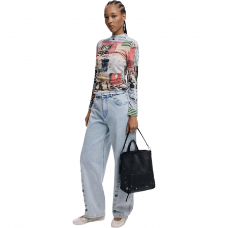 Rucsac Desigual Embro Patch Pretoria Mini Black 7L - 25WAKP24-2000 [6]
