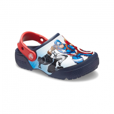 ȘLAPI ȘI PAPUCI SPORT - Saboti Crocs Fun Lab Avengers Patch Kids - 207068-410