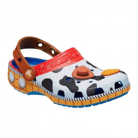 ȘLAPI ȘI PAPUCI SPORT - Saboti Crocs Toy Story Woody Classic Kids - 209461-4GX