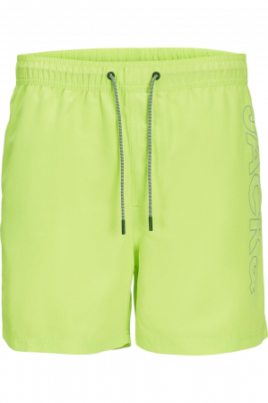 Shorturi de baie - Short JACK &JONES Fiji Swim Double JNR - 12253748-Wild Lime