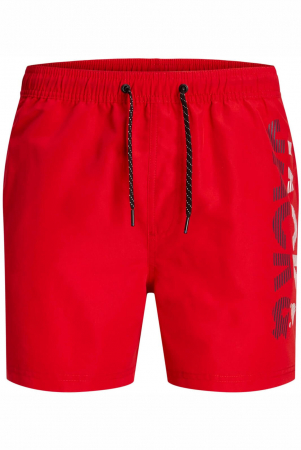 PANTALONI SCURȚI - Short JACK &JONES Fiji Swim Splicelogo - 12225967-Chinese Red