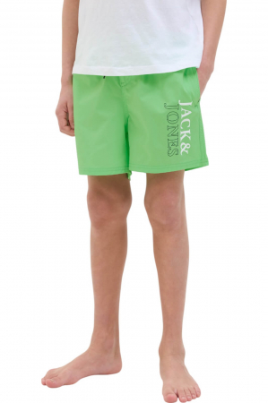 PANTALONI SCURȚI - Short JACK &JONES Maui Swim Double Logo JNR - 12273841-Summer Green