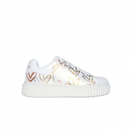 PANTOFI SPORT - Skechers x JGoldcrown Hi Ridge - Heart Takeover - 314076L-WTGD