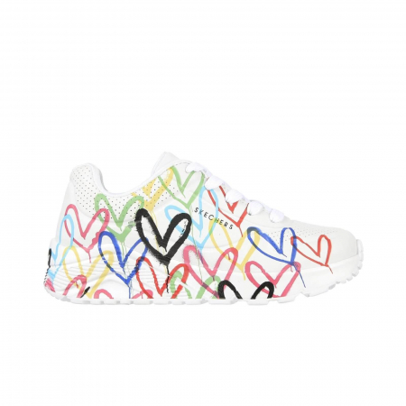 PANTOFI SPORT - Skechers x JGoldcrown Uno Lite - Spread The Love - 314064L-WMLT-FT