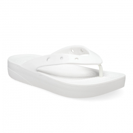 ȘLAPI ȘI PAPUCI SPORT - Slapi Crocs Classic Platform Flip W - 207714-100