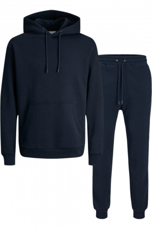ÎMBRĂCĂMINTE - Trening JACK &JONES Bradley Sweat Zip Hood Set MP - 12288671-Navy Blazer