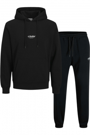 ÎMBRĂCĂMINTE - Trening JACK &JONES Soho Sweat Hood Set Mp - 12288673-Black