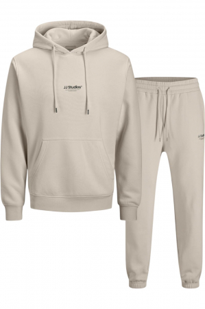 ÎMBRĂCĂMINTE - Trening JACK &JONES Soho Sweat Hood Set Mp - 12288673-Moonbeam