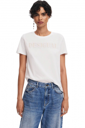 TRICOURI - Tricou Desigual Brandy - 24WWTK24-1000