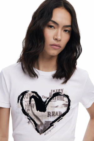 Tricou Desigual Letter Core - 25WWTK04-1000 [2]