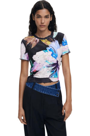 TRICOURI - Tricou Desigual Viena - 25WWTK52-2000