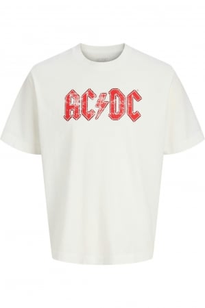 TRICOURI - Tricou JACK &JONES AC DC Crew Neck - 12290347-Bright White