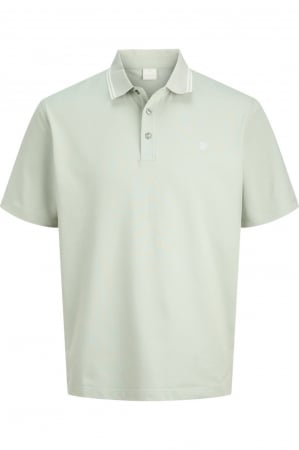 BĂRBAŢI - Tricou JACK &JONES Alex Polo SS25 - 12286338-Aqua Gray