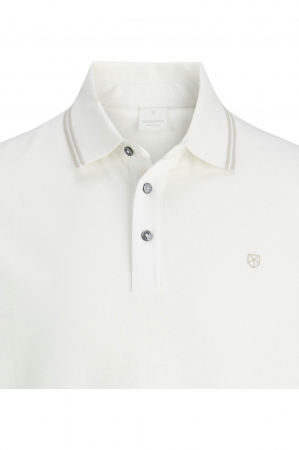 Tricou JACK &JONES Alex Polo SS25 - 12286338-Cloud Dancer [1]
