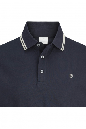 Tricou JACK &JONES Alex Polo SS25 - 12286338-Night Sky [1]
