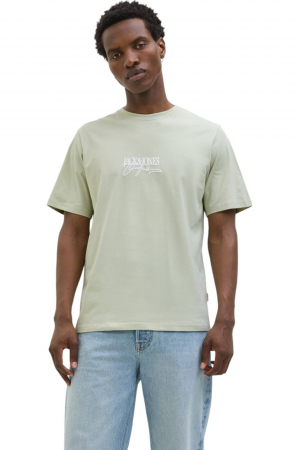 BĂRBAŢI - Tricou JACK &JONES Almeria Branding - 12276784-Celadon Tint