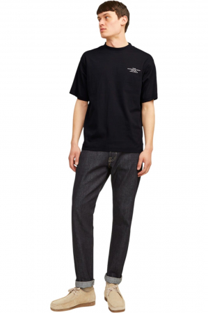 Tricou JACK &JONES Blachad Branding SN - 12259357-Black [5]