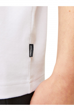 Tricou JACK &JONES Blachad Branding SN - 12259357-Bright White [4]