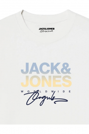 Tricou JACK &JONES Canggu - 12281809-Bright White [1]