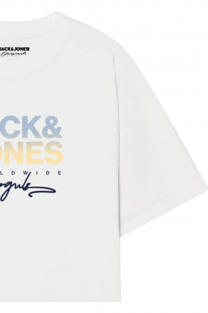 Tricou JACK &JONES Canguu FST JNR - 12281852-Bright White [2]