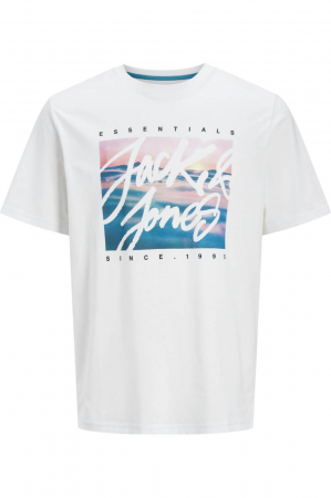 BĂRBAŢI - Tricou JACK &JONES Colton Photoprint - 12268438-White