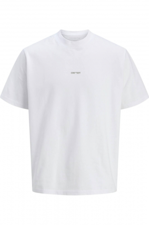 TRICOURI - Tricou JACK &JONES Concrete Big Back Print - 12274376-Bright White