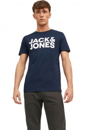BĂRBAŢI - Tricou JACK &JONES Corp Logo LP - 12151955-Navy Blazer BWL