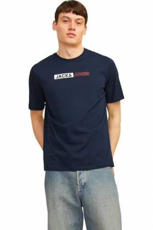 TRICOURI - Tricou JACK &JONES Corp Logo Play5 - 12233999-Navy Blazer P5