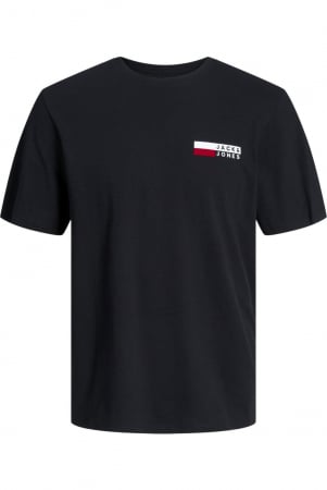 TRICOURI - Tricou JACK &JONES Corp Logo Small Print - 12233999-Black SP