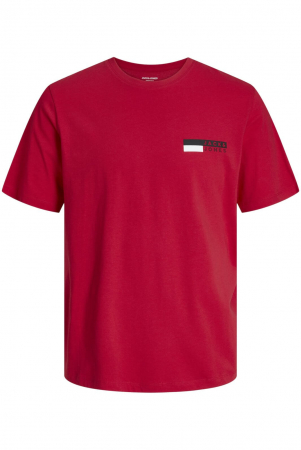 TRICOURI - Tricou JACK &JONES Corp Logo Small Print - 12233999-True Red SP