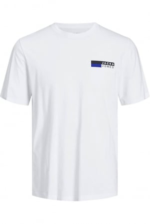 TRICOURI - Tricou JACK &JONES Corp Logo Small Print - 12233999-White SP