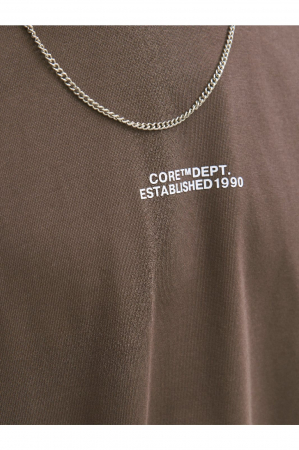 Tricou JACK &JONES Cover Script Back PLS - 12288178-Seal Brown [2]